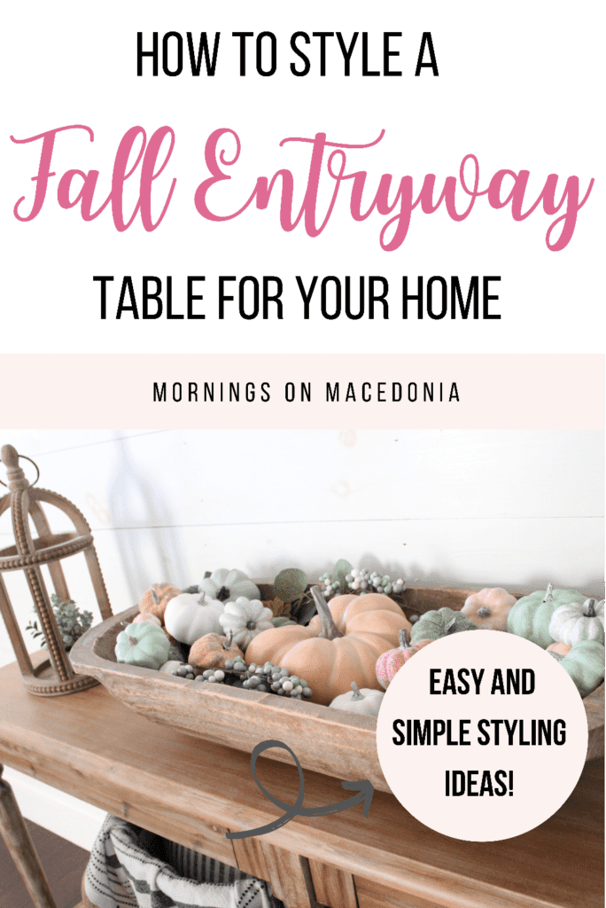 How to Style a Fall Entryway Table
