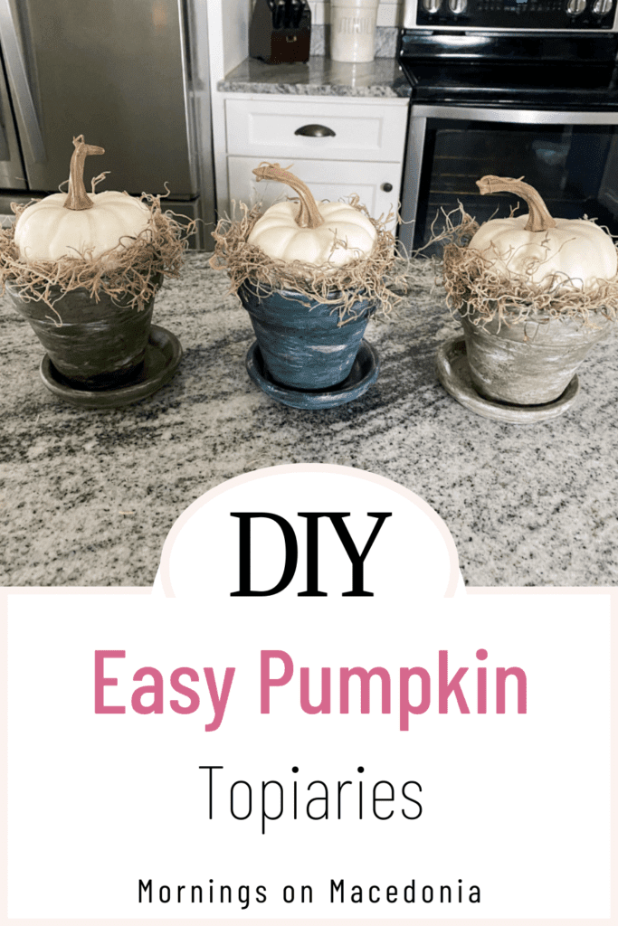 Easy Pumpkin Topiaries 