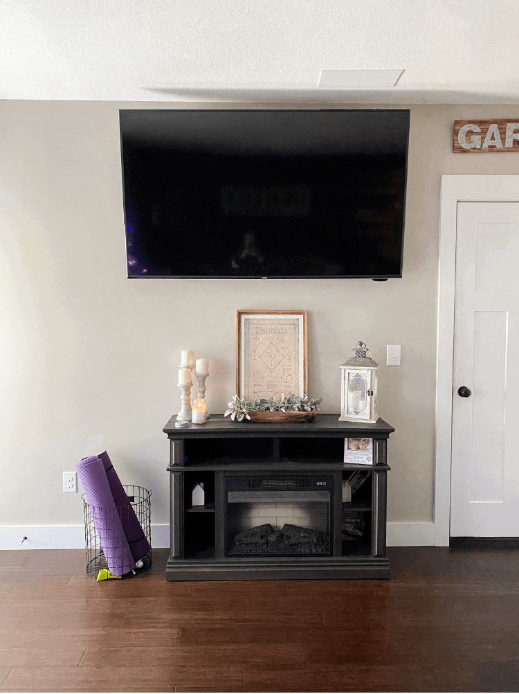 Before DIY Fireplace 