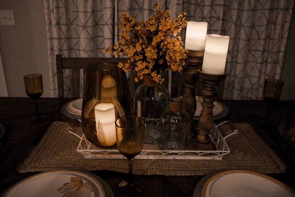 Cozy, Ambient Thanksgiving Centerpiece