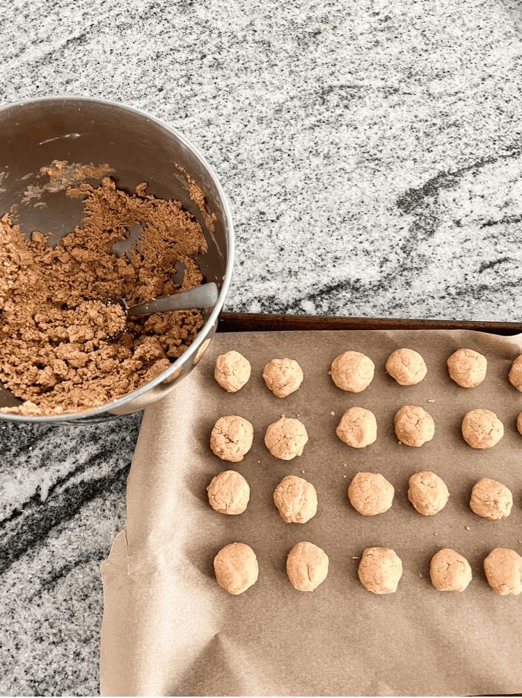 Forming the Peanut Butter Balls