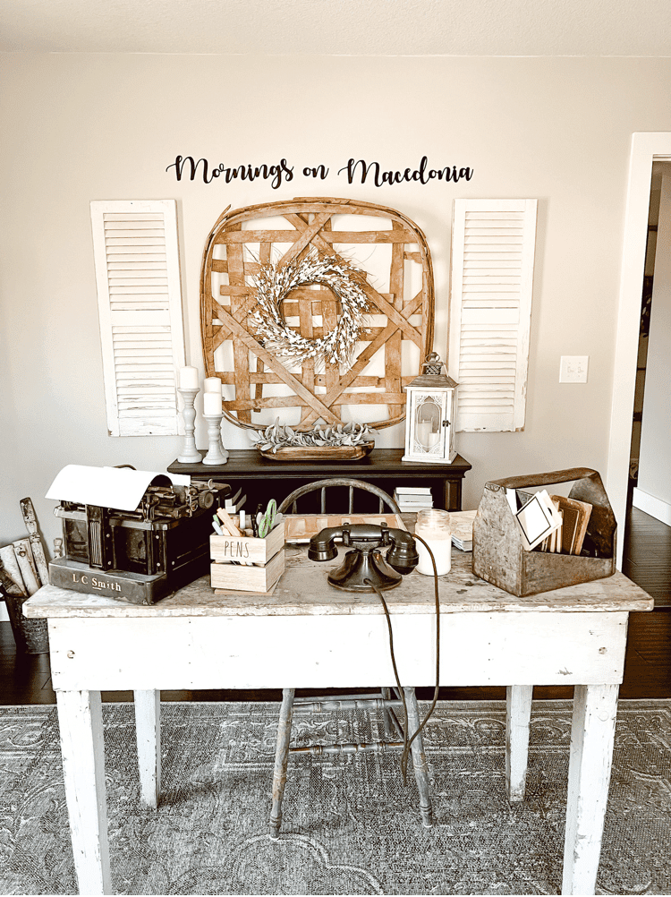 How to Style a Home Office - Mornings on Macedonia