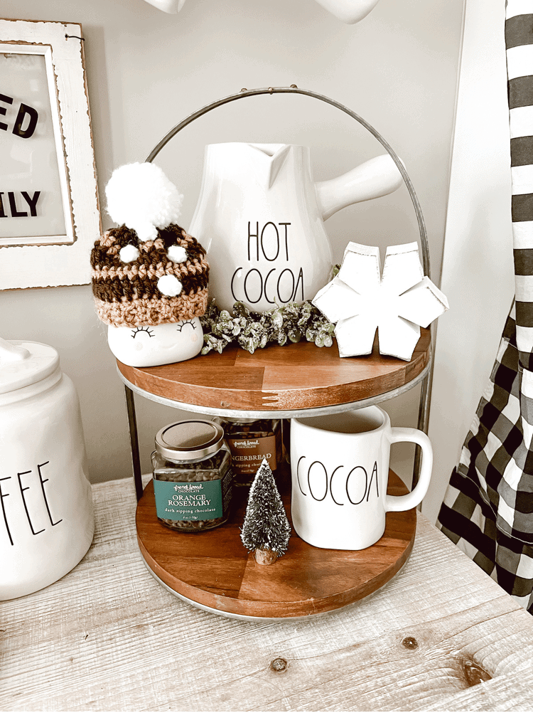 Farmhouse DIY Coffee Bar Through The Seasons - Celebrated Nest