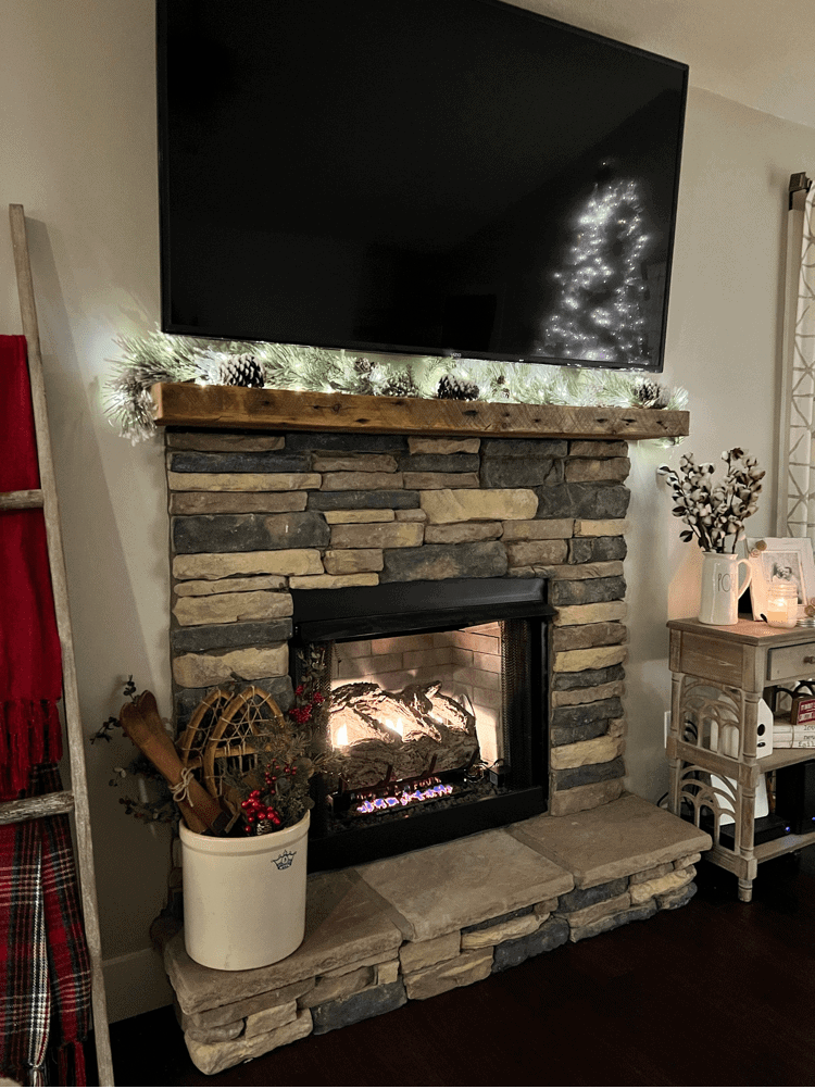 Cozy Glow from the Fireplace