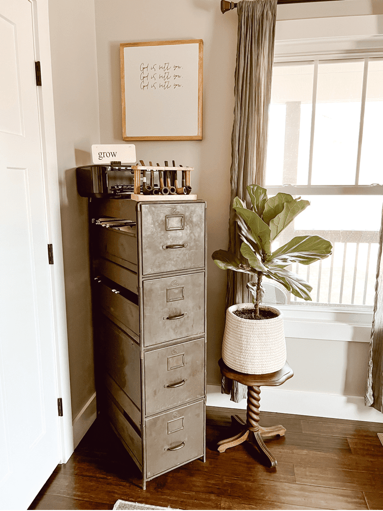 Vintage Filing Cabinet in Office