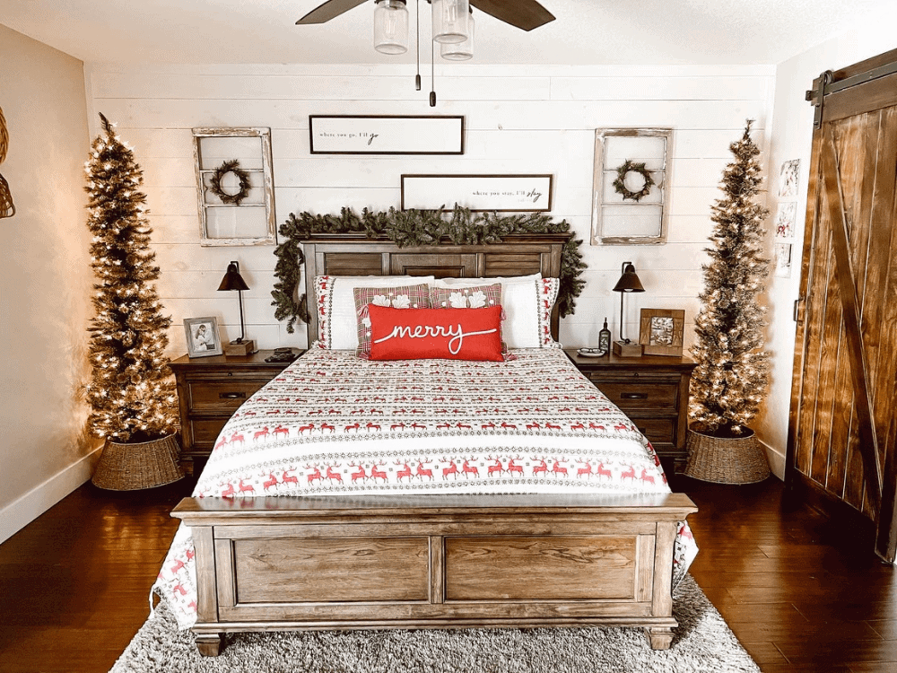 Turning Your Bedroom Into A Christmas Wonderland - Mornings on Macedonia