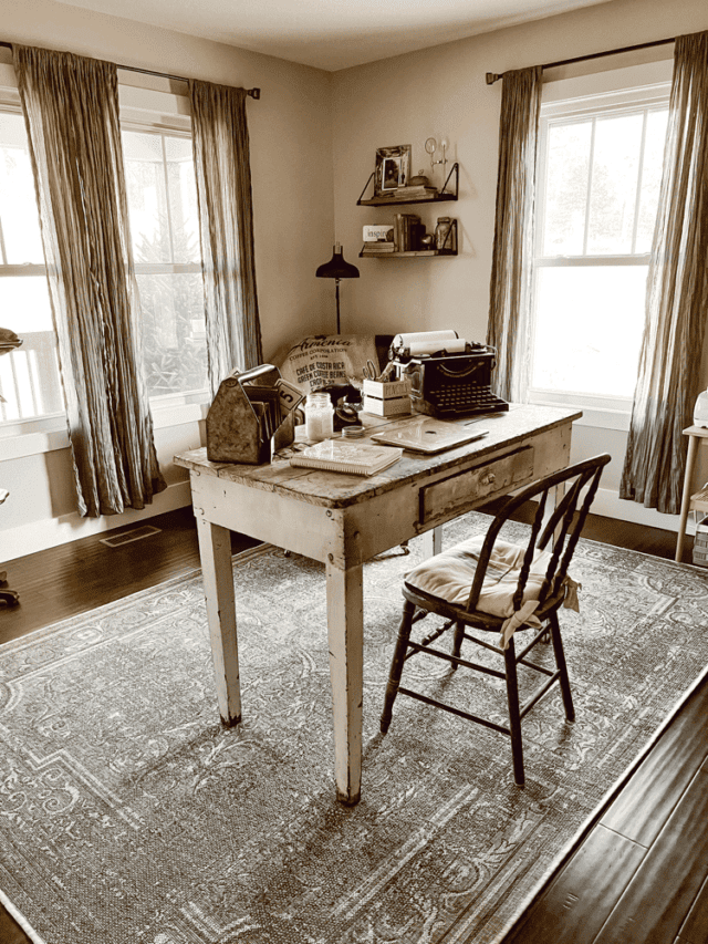 Vintage Farmhouse Home Office