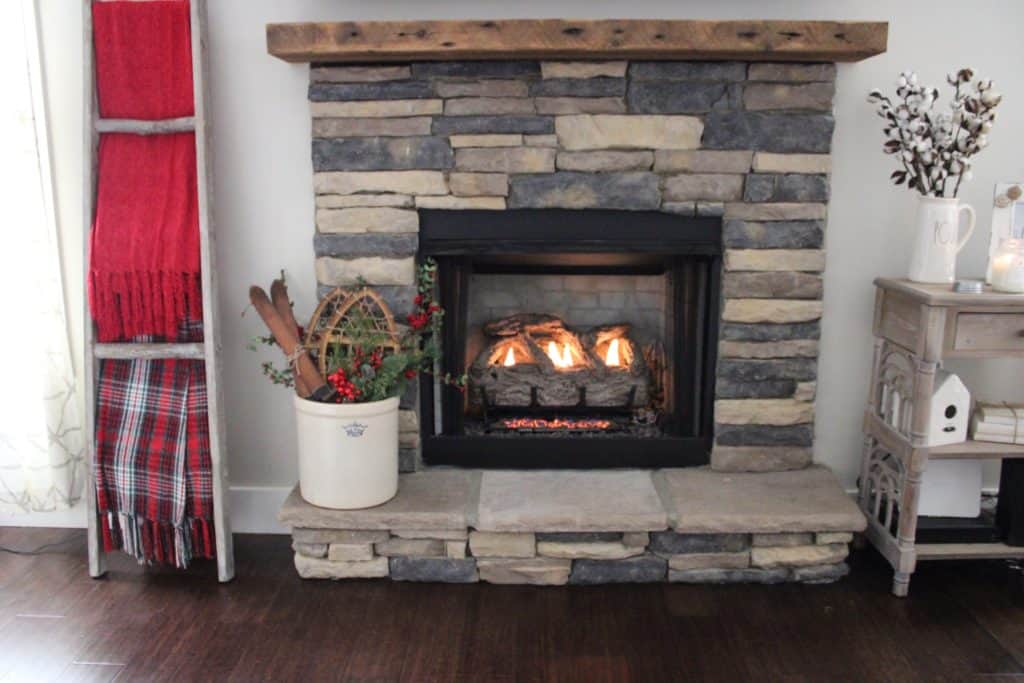 Mantel on Fireplace