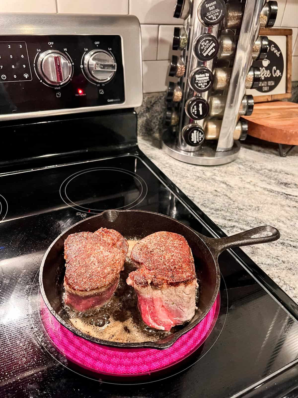 Searing the perfect filets