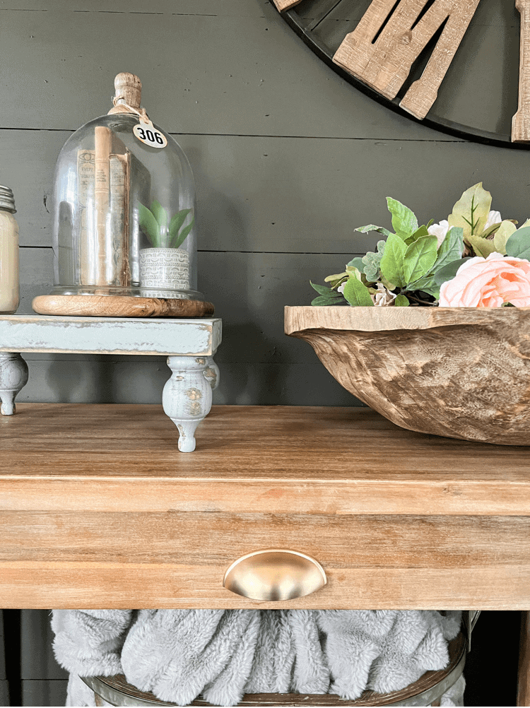 How To Add Hardware to an Entryway Table