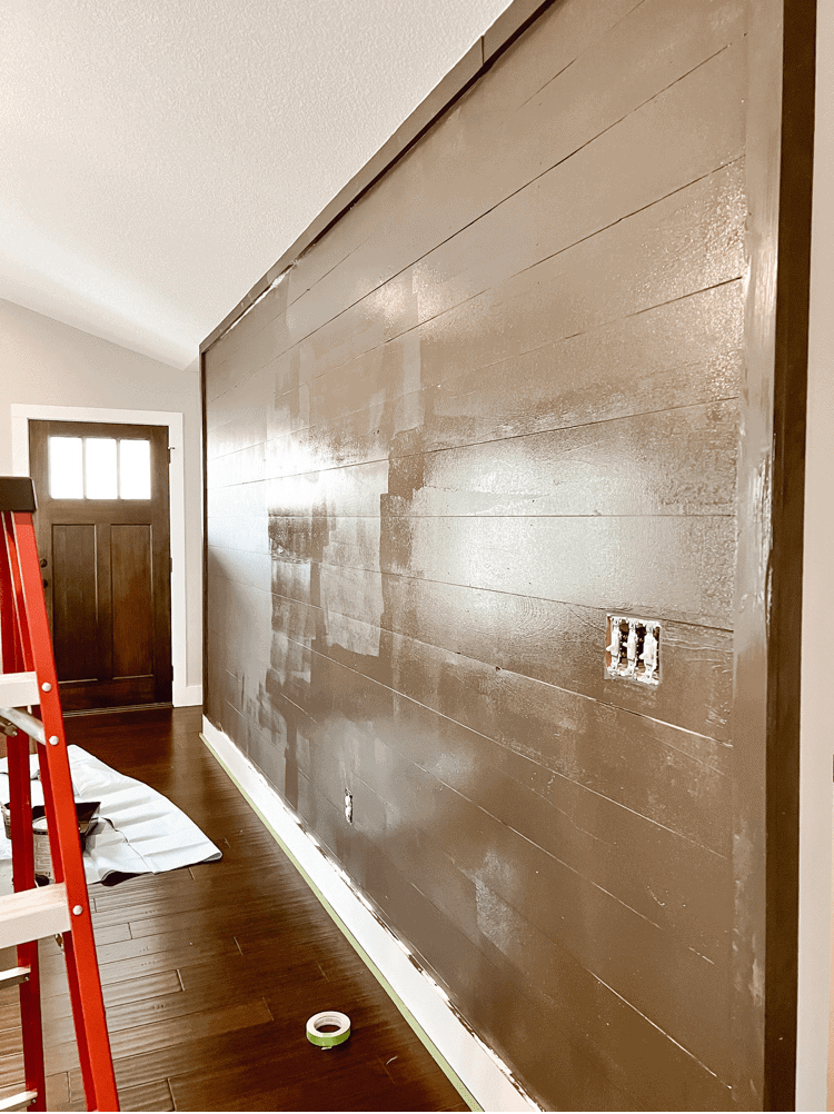 Painting the entryway wall