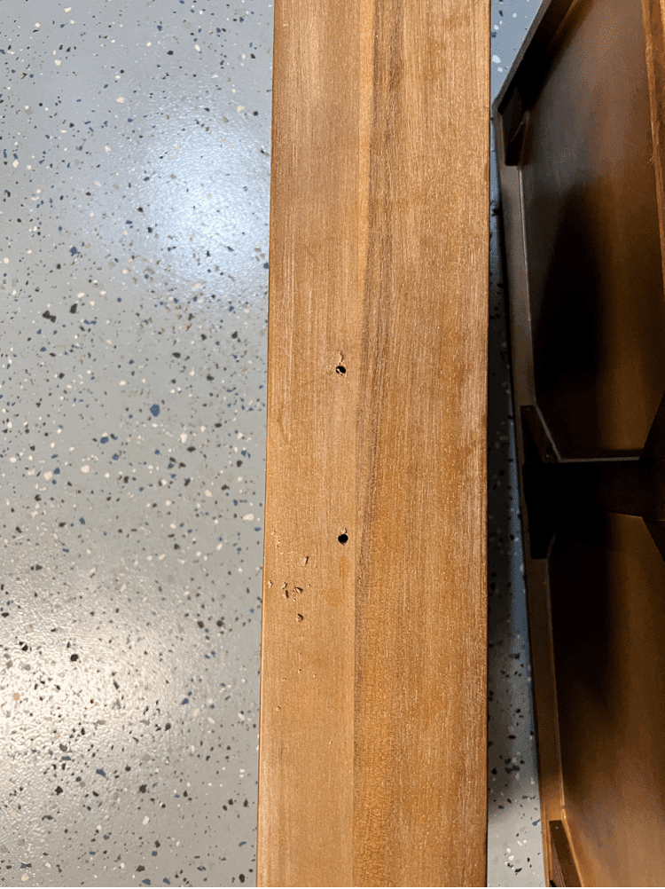 Drilling Holes into Drawer