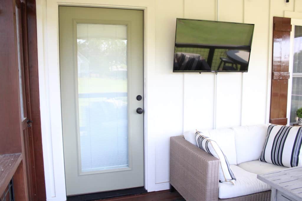 Exterior Door in Screened In Porch