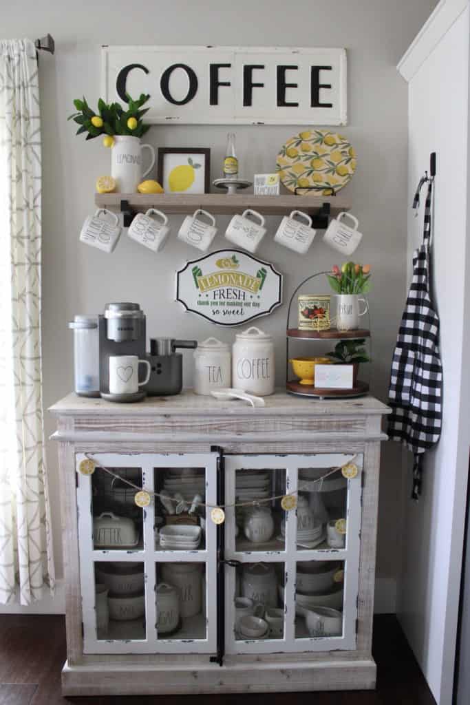 Rustic Farmhouse Coffee Bar