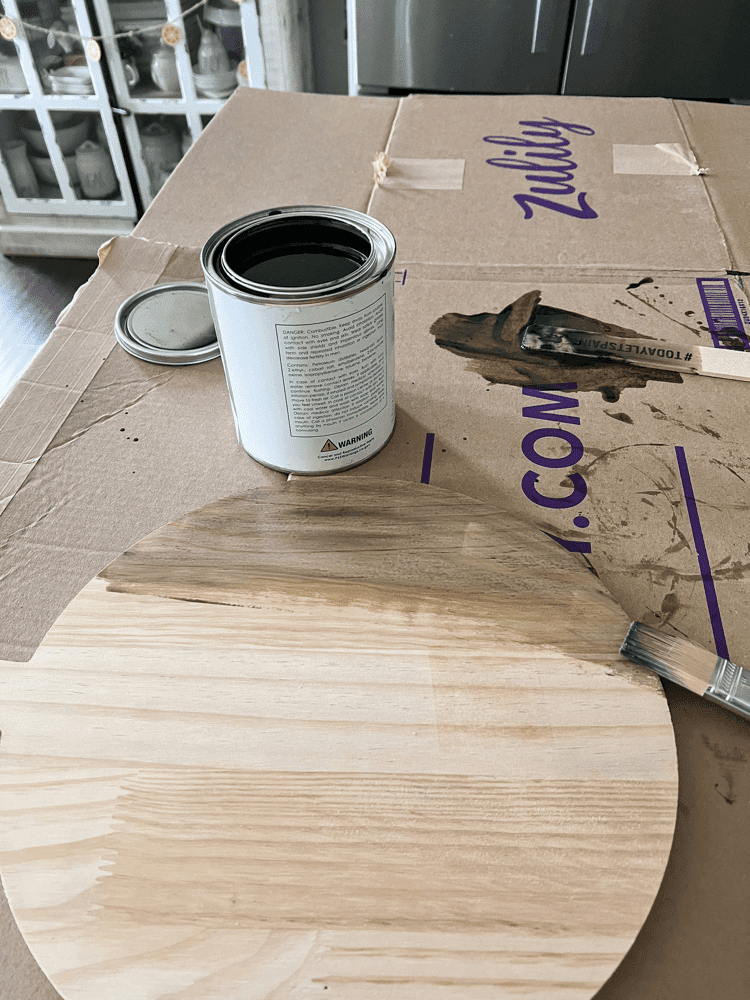 Staining the Cutting Board