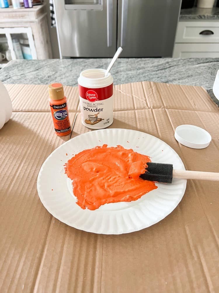 Adding Baking Powder to Paint