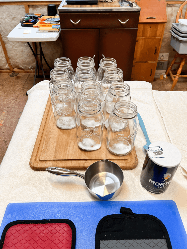 Adding Salt to Jars