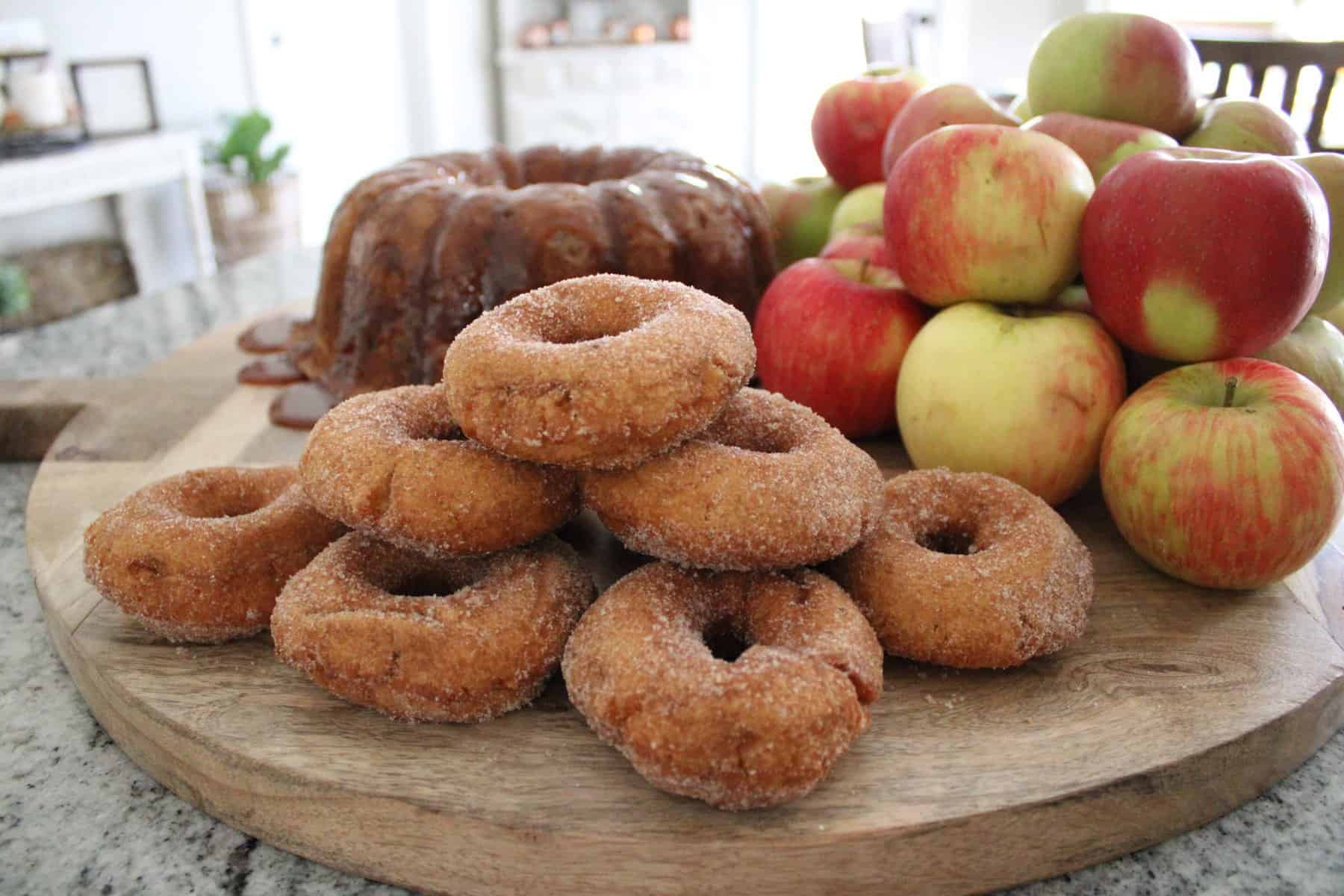 Close up of Apple Cider Donuts