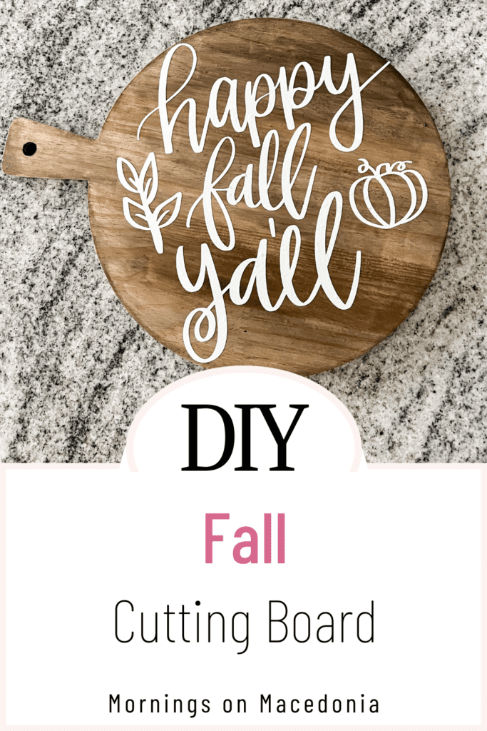 DIY Fall Cutting Board
