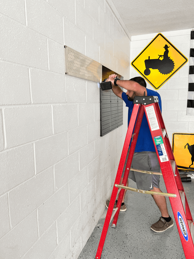 Drilling the Panels in the Wall