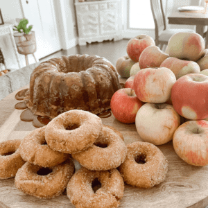 Finished Fresh Apple Walnut Cake