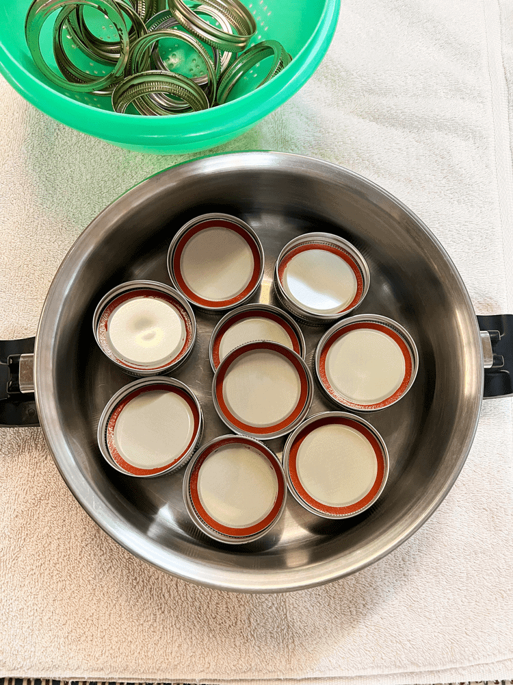 Prepping Canning Lids