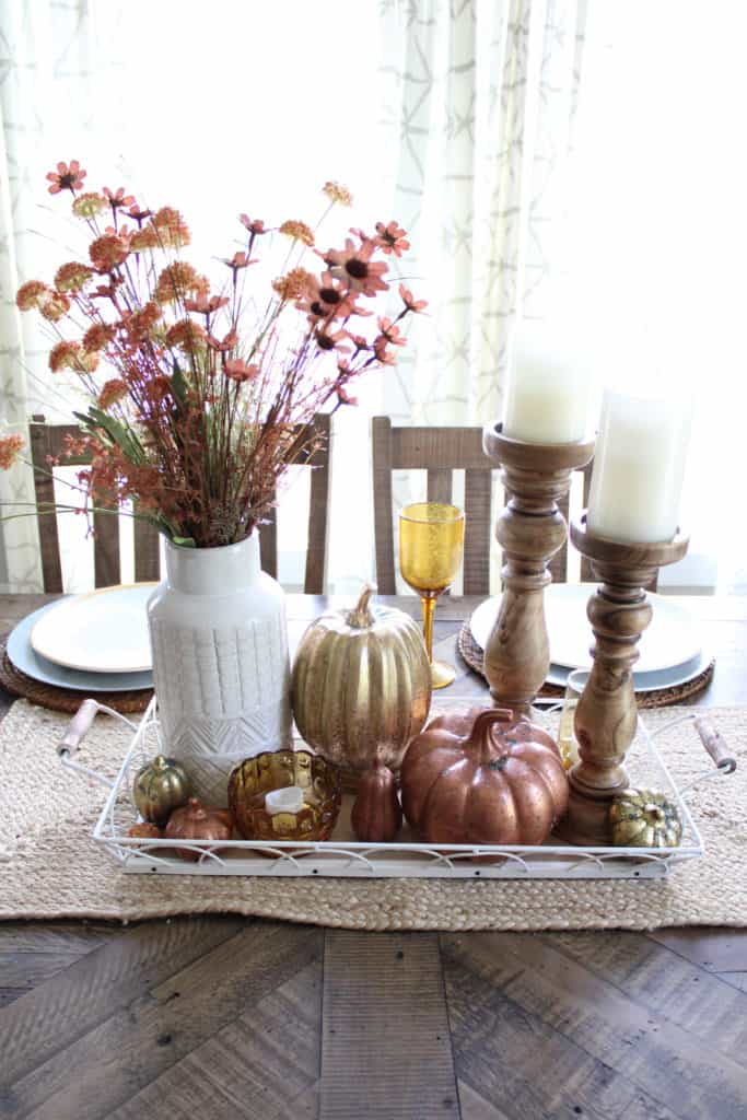 DIY Mercury Glass Pumpkins - Mornings on Macedonia