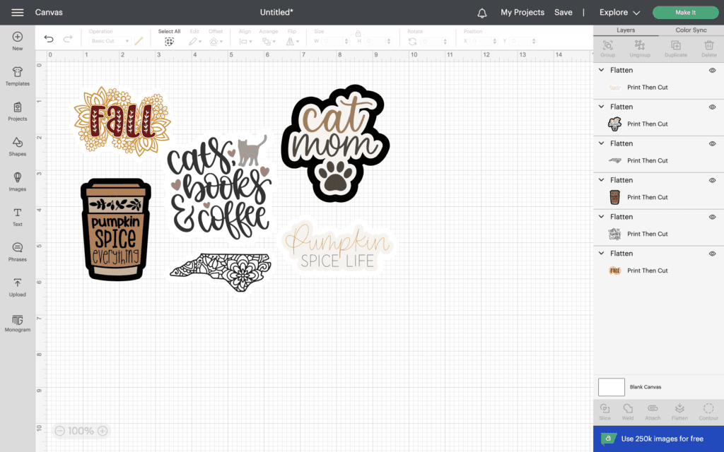 Designing Cricut Stickers in Design Space