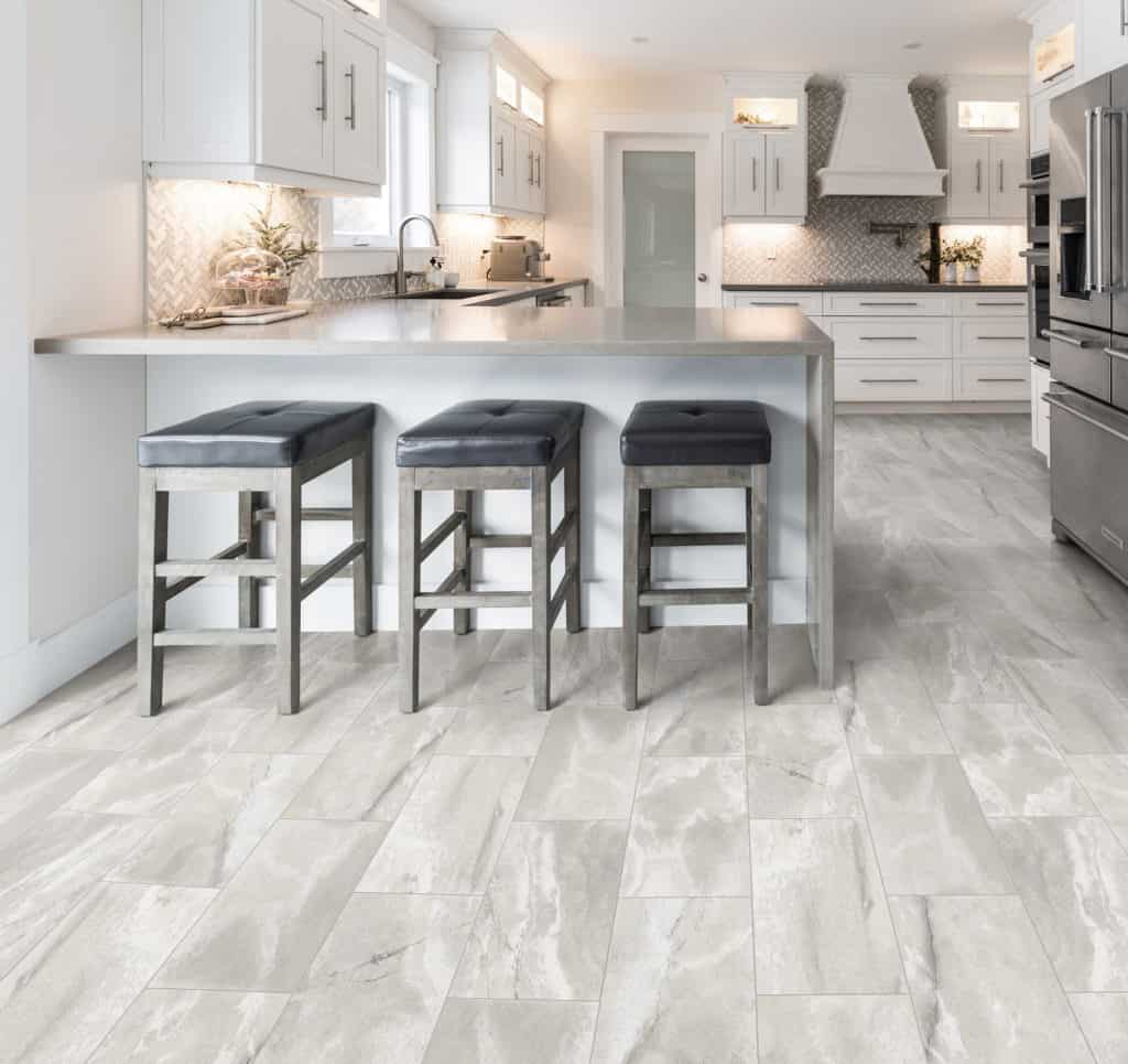 Example of Resilient Flooring In Kitchen