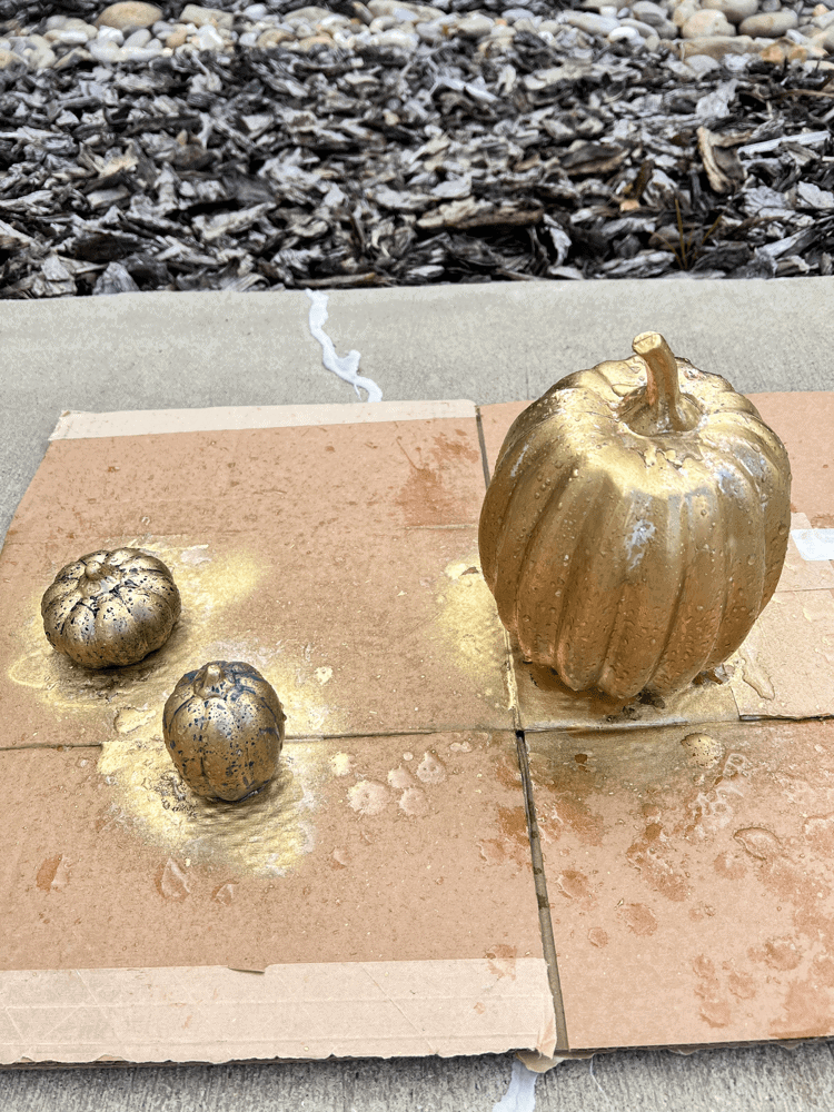 Working on DIY Mercury Pumpkins