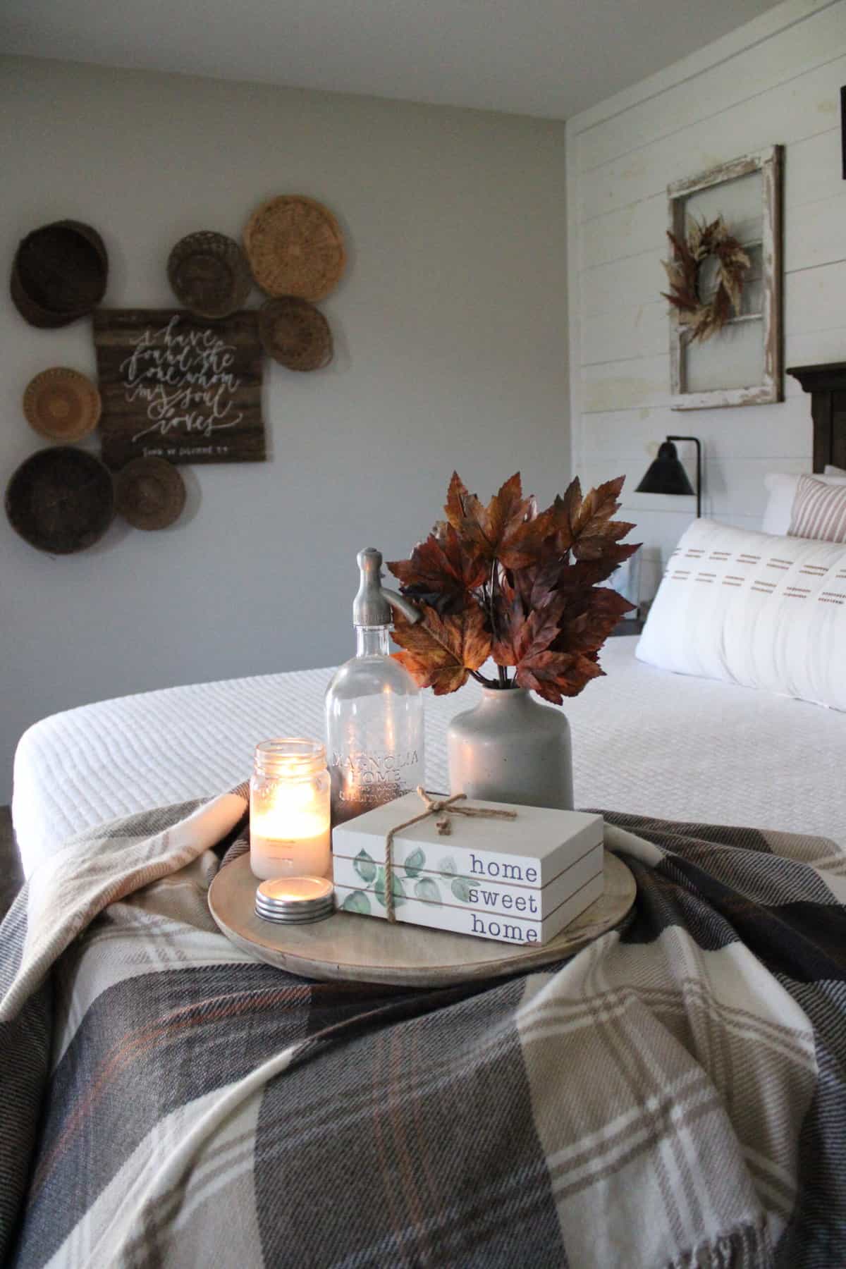 Bedroom Tray With Candle