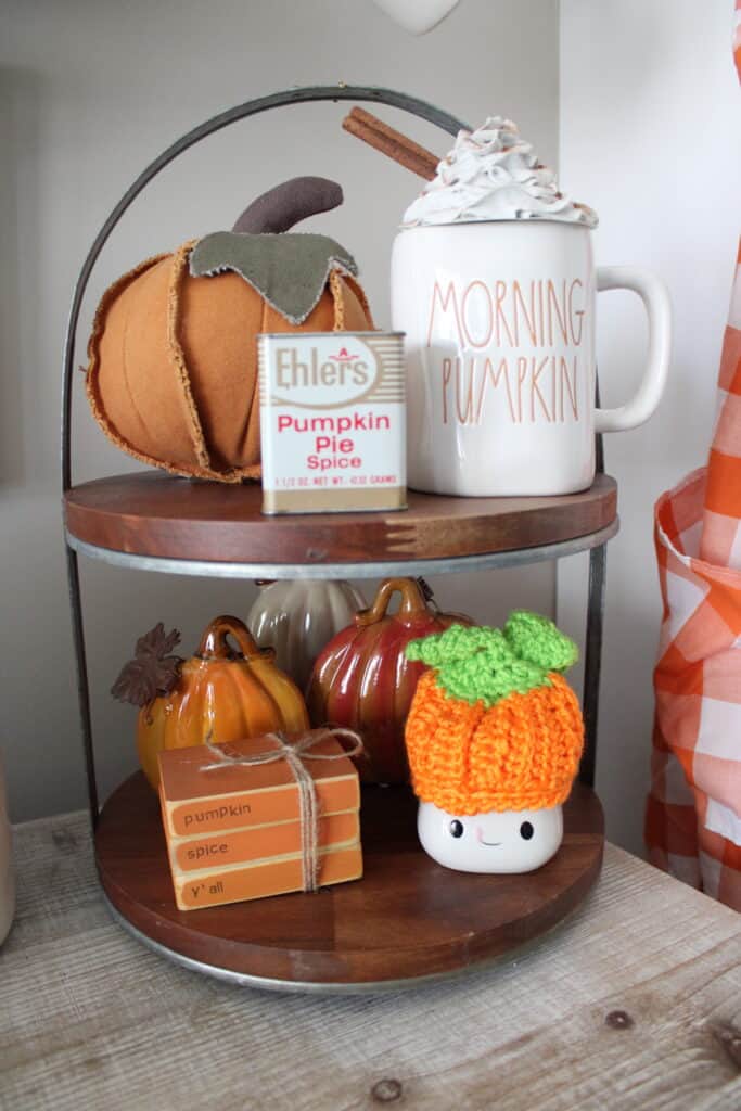 Coffee Bar Fall Tiered Tray