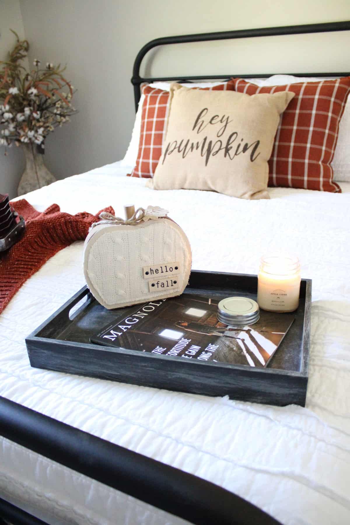 Fall Guest Bedroom Tray