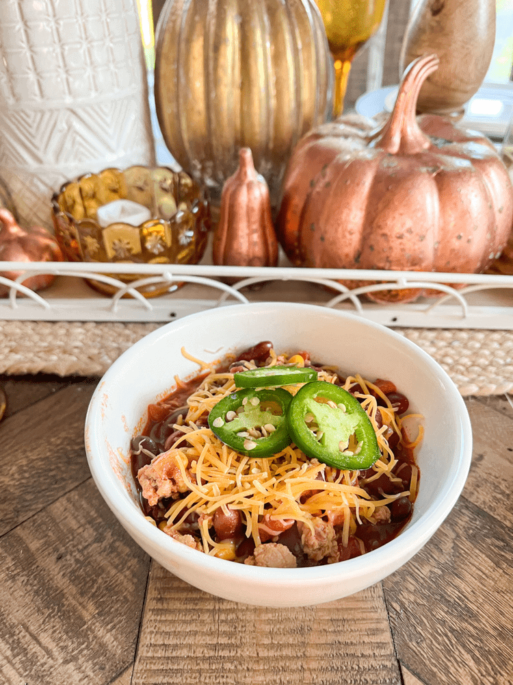 Finished Spicy Turkey Chili