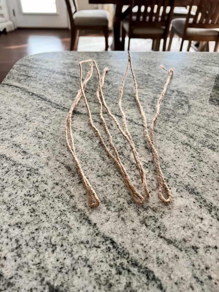 Folding Twine in Half