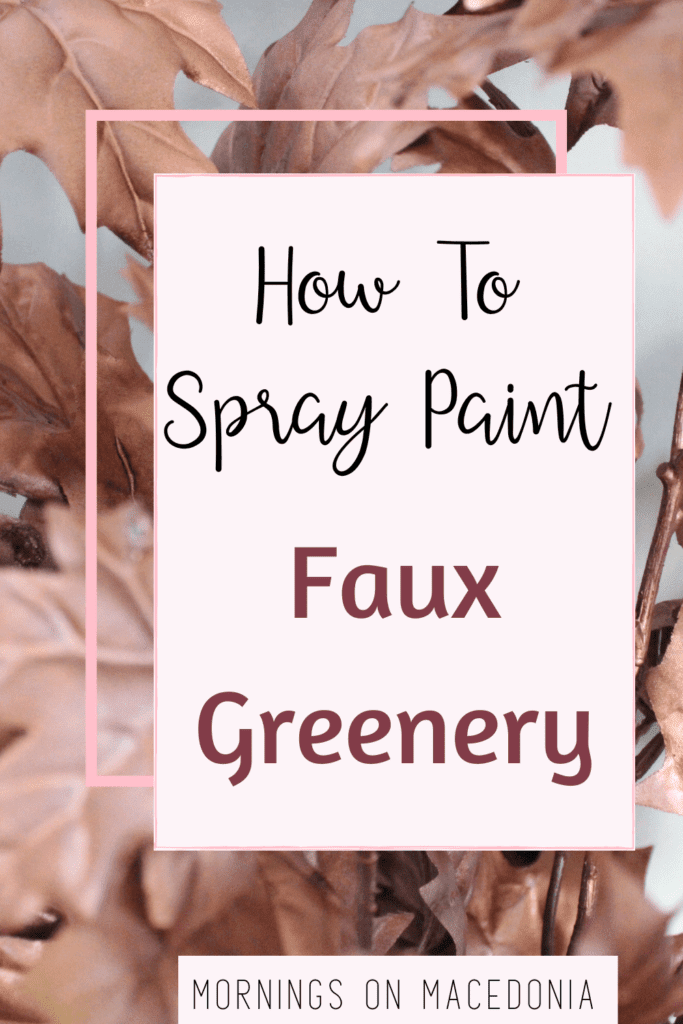 How to Spray Paint Faux Leaves