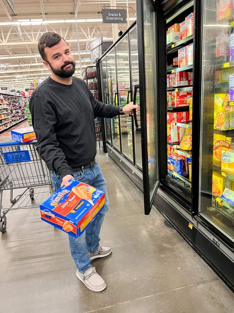 Husband Shopping at Walmart