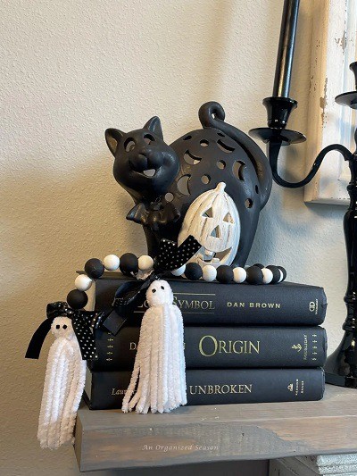 Organized Season Bead Garland With Ghost Tassels