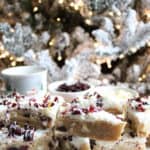 Close Up of Cranberry Bliss Bars