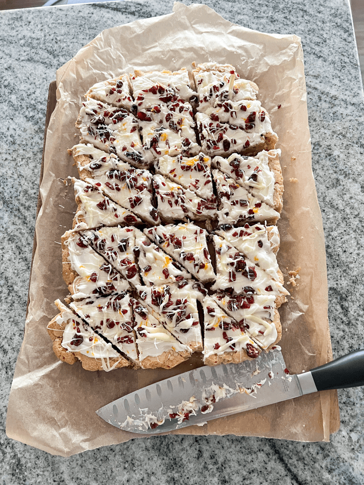 How to Cut Starbucks Cranberry Bliss Bars