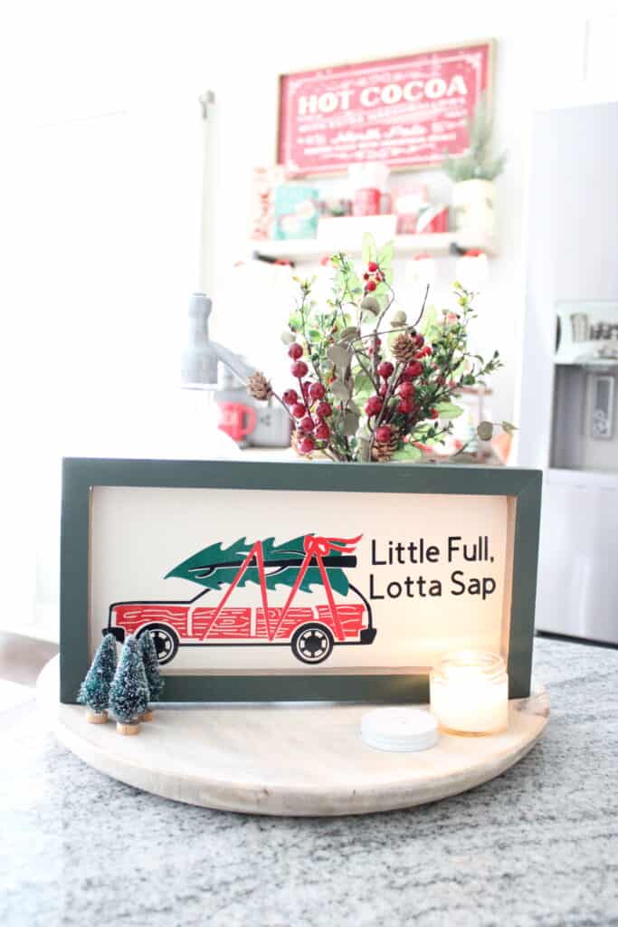 Styled Finished Christmas Vacation Sign