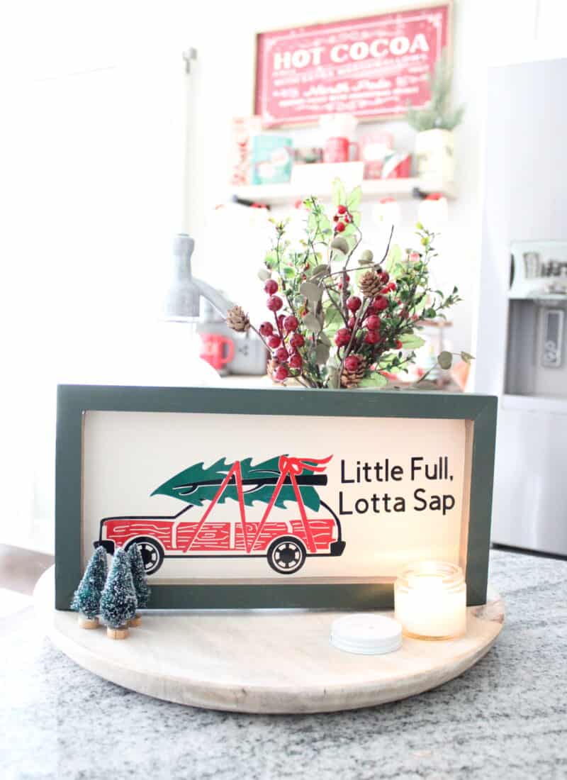 Styled Finished Christmas Vacation Sign