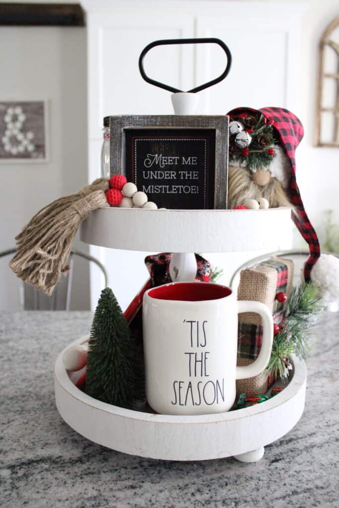 Christmas Kitchen Tiered Tray
