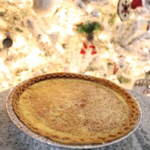 Creamy Egg Custard Pie