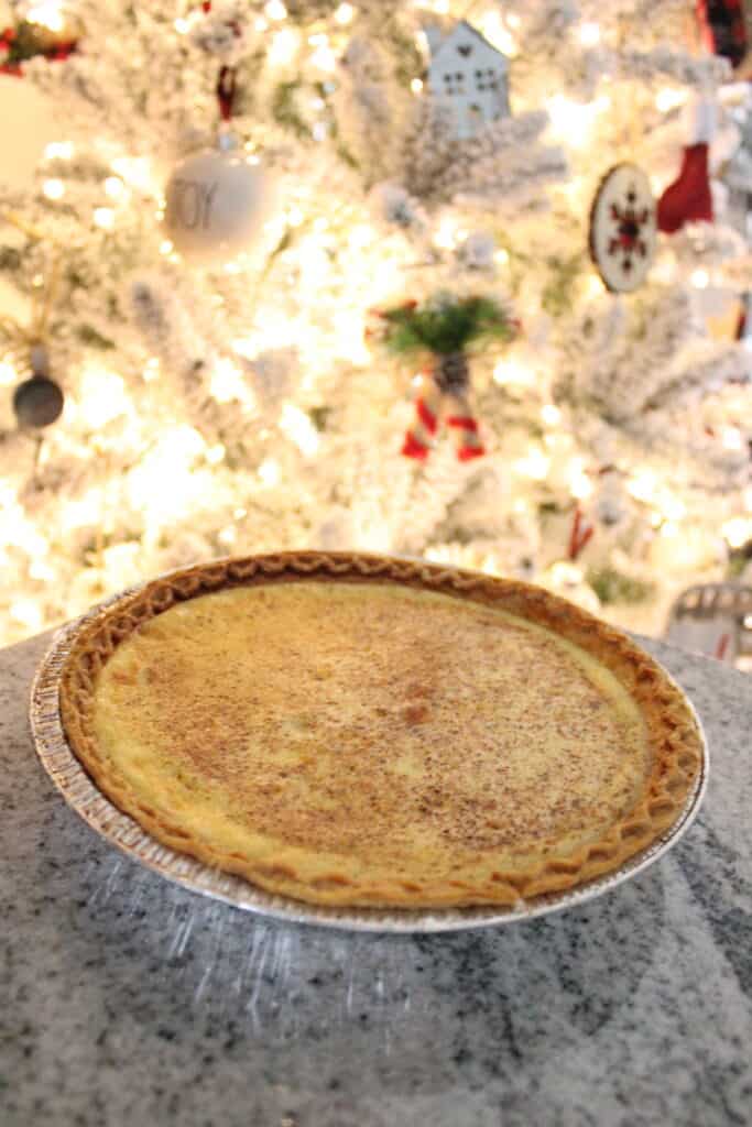 Creamy Egg Custard Pie