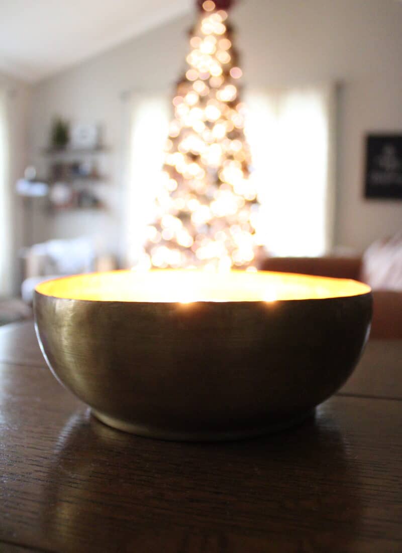 DIY Christmas Candle
