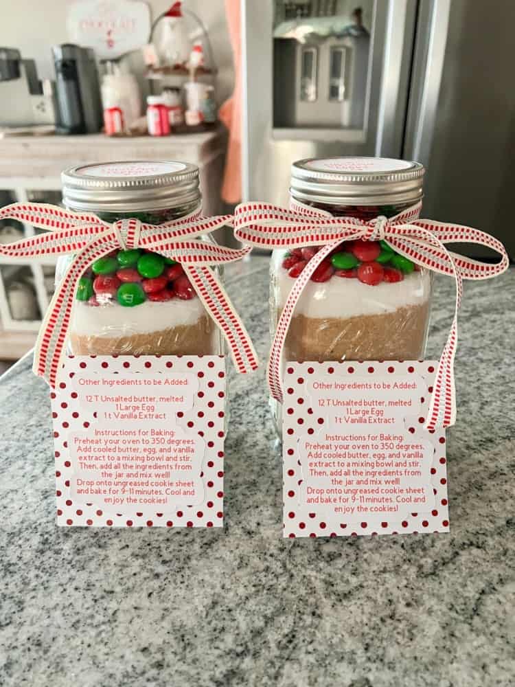 Finished Recipe Cards for Christmas Cookie Gift