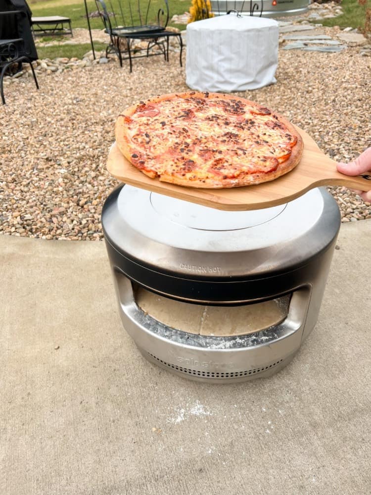 Finished Wood Fired Pizza