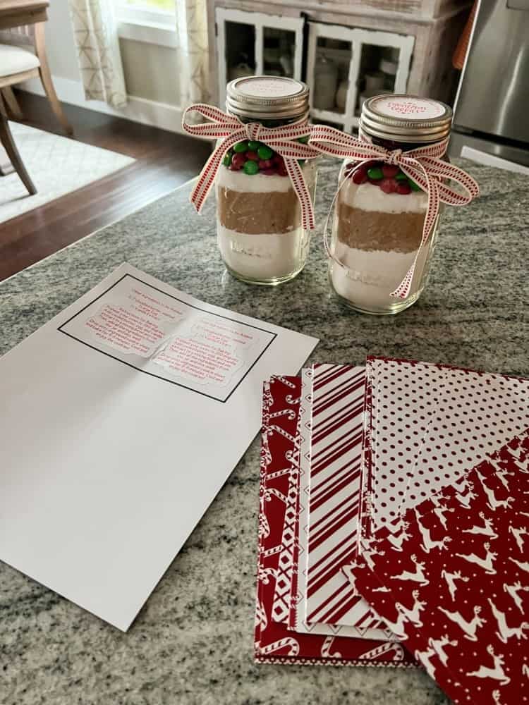 Materials Needed for Christmas Cookie Recipe Cards