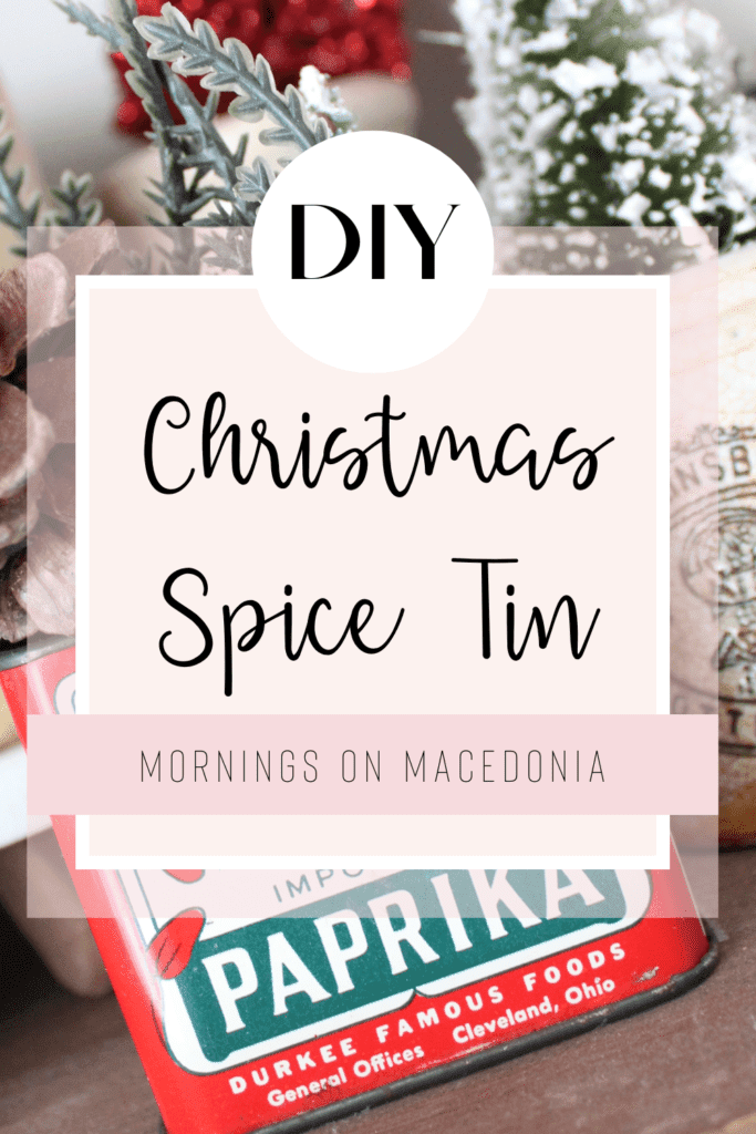 Retro Christmas Spice Tin Gift Idea